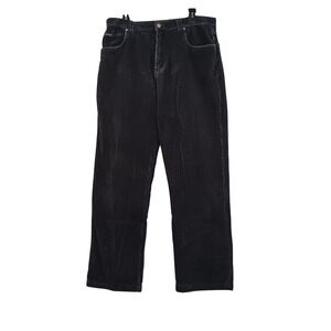 Quiksilver Men's Corduroy Pants Navy Size 34‎ Straight Leg Casual